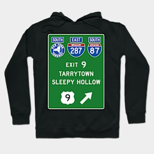 New York Thruway Southbound Exit 9: Tarrytown Sleepy Hollow US 9 Hoodie